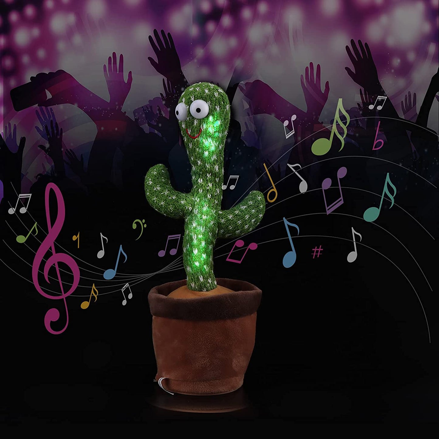 Dancing Cactus Talking Toy – Singing & Talking Plush for Kids with Box