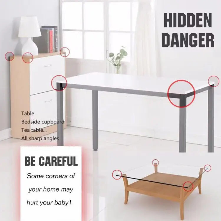 4Pcs Table Corner Protectors – Baby Safety Edge Guards for Furniture