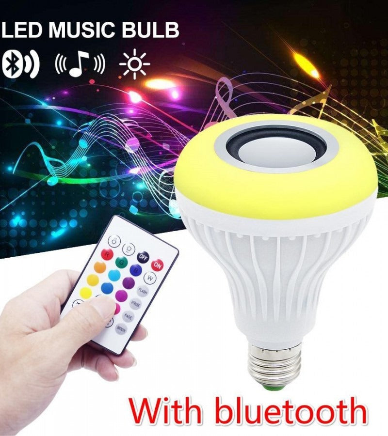 Smart LED Light Bulb – Bluetooth Speaker with Remote Control