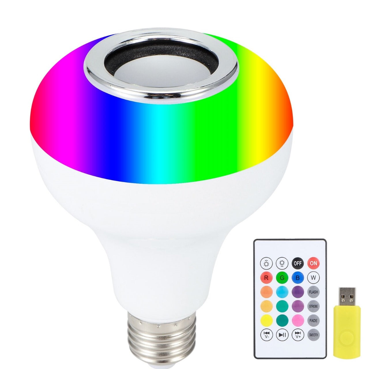 Smart LED Light Bulb – Bluetooth Speaker with Remote Control