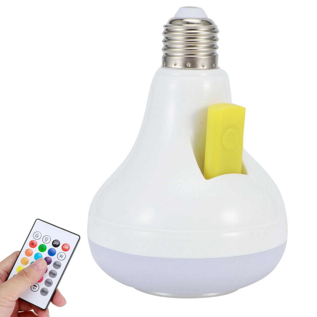 Smart LED Light Bulb – Bluetooth Speaker with Remote Control