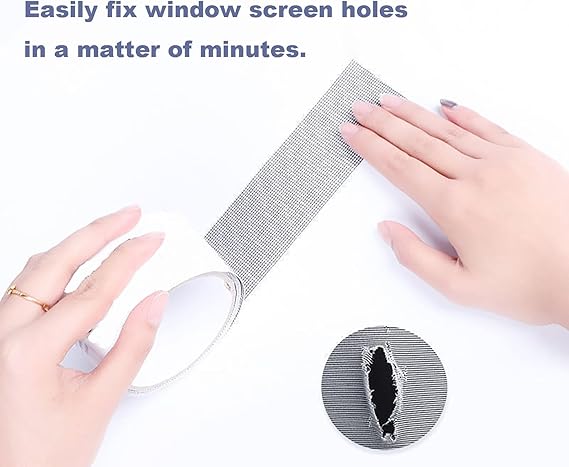 Mesh Roll Tape Window Screen Repair Patch – Self-Adhesive Anti-Insect Tape (2m)