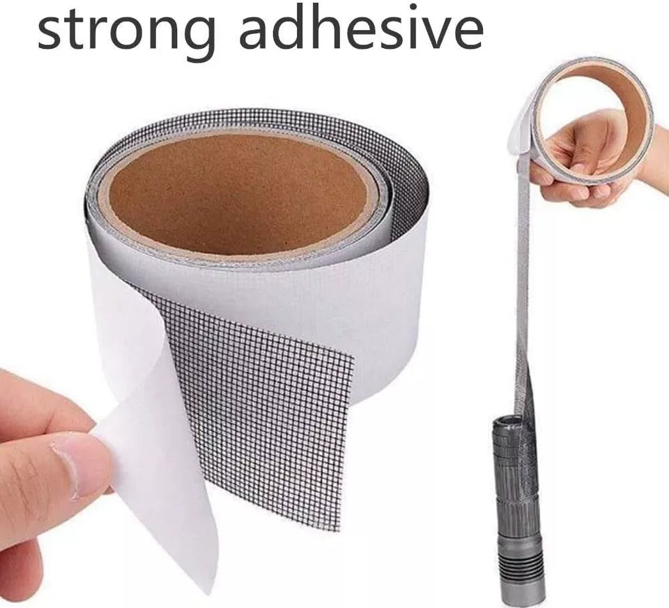 Mesh Roll Tape Window Screen Repair Patch – Self-Adhesive Anti-Insect Tape (2m)