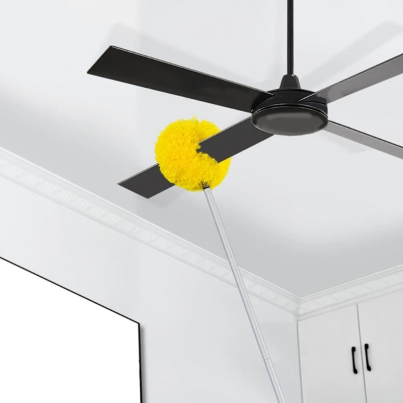 Ceiling Fan Duster – Foldable Rod Multi-Purpose Cleaning Brush