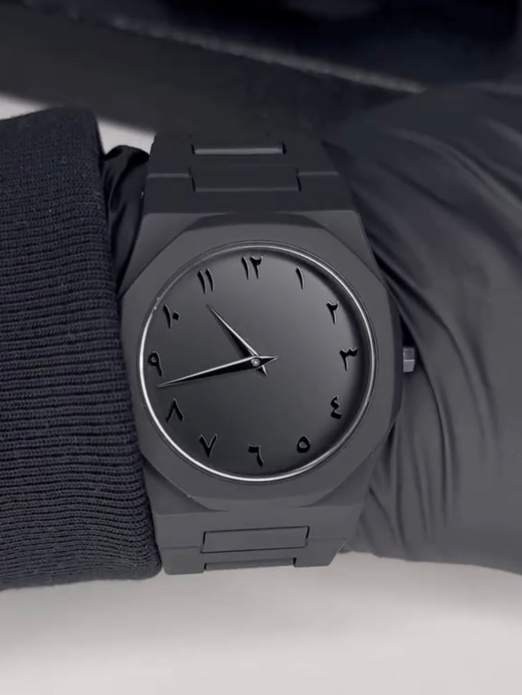 Full Black Aura Quartz Analog Watch for Men & Boys – Premium Design