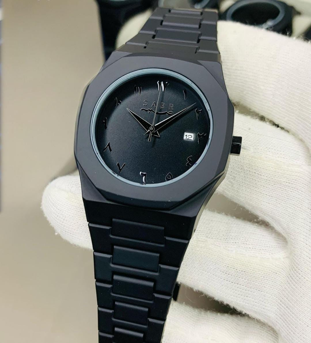 Full Black Aura Quartz Analog Watch for Men & Boys – Premium Design