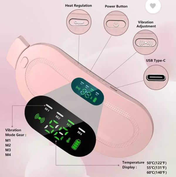 Heating Pad Belt for Period Pain & Cramp Relief – Women
