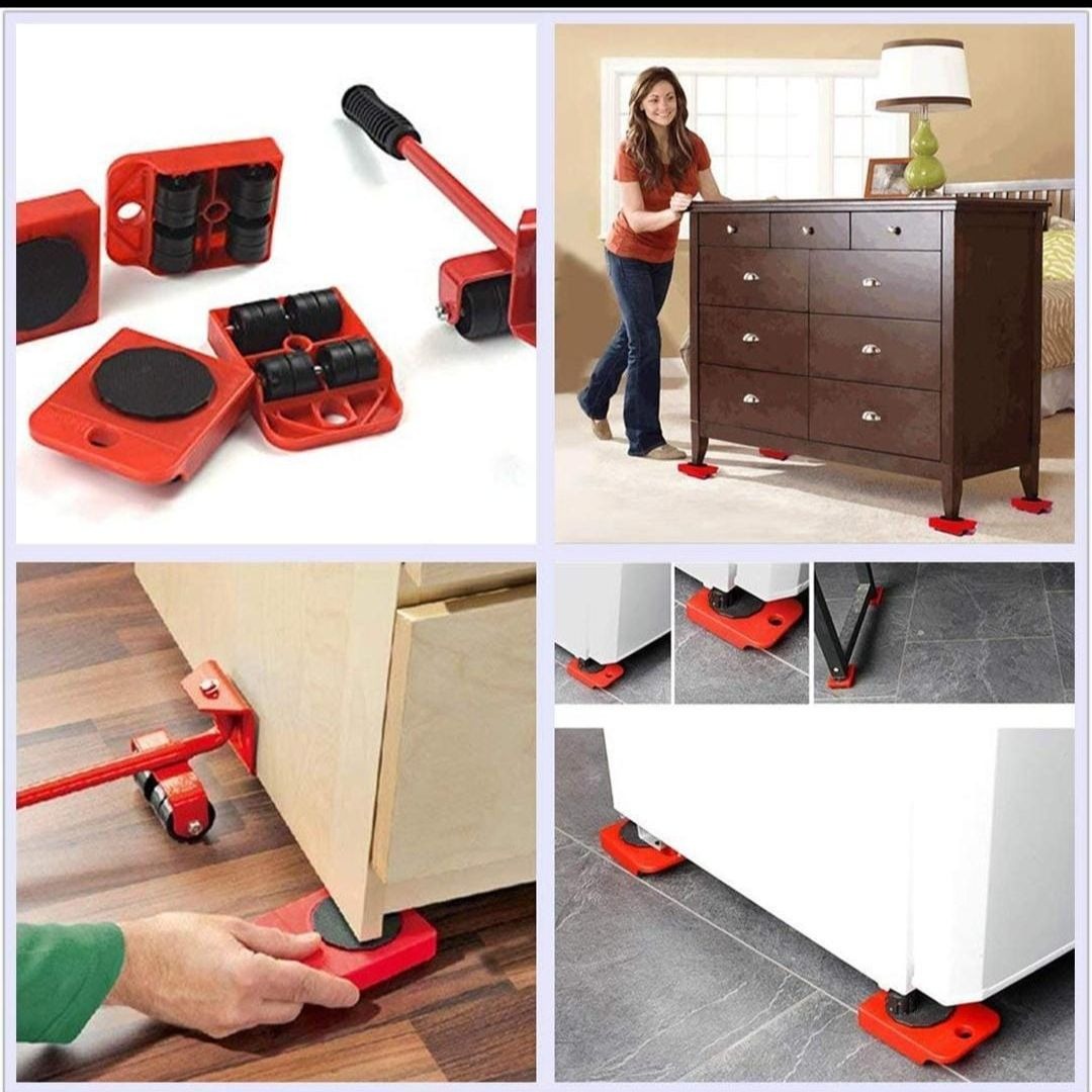 Furniture Lifter Mover Tool Set – Heavy-Duty Rollers & Lifting Tool for Furniture & Appliances