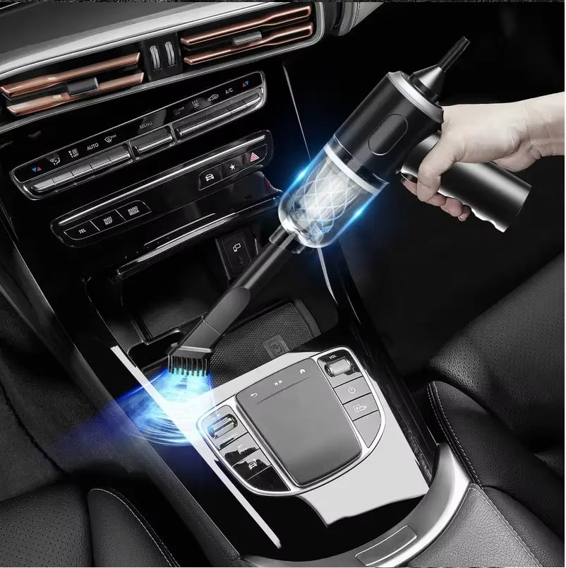 3 in 1 Portable Vacuum Cleaner – Wireless Strong Suction, Air Blower & Pump for Home, Car & Laptop