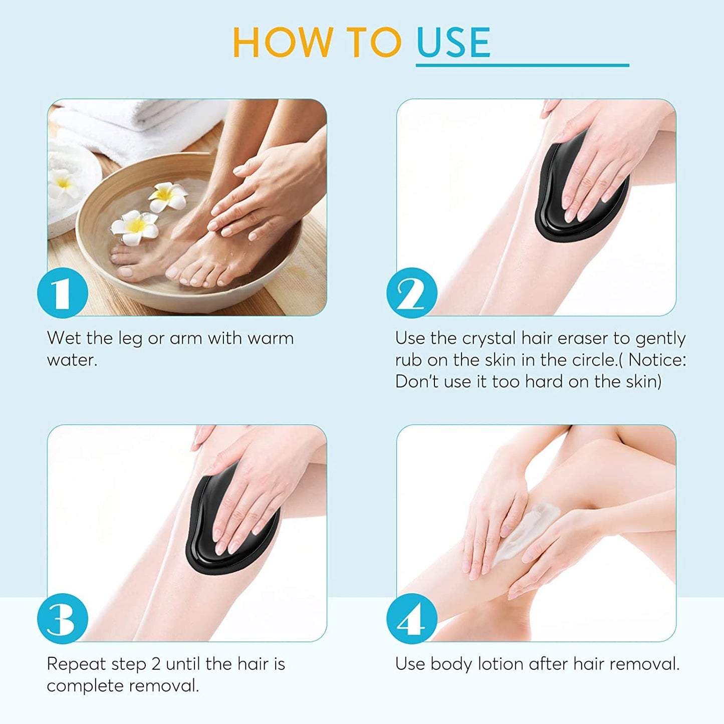 Crystal Hair Eraser – Painless Hair Removal Tool