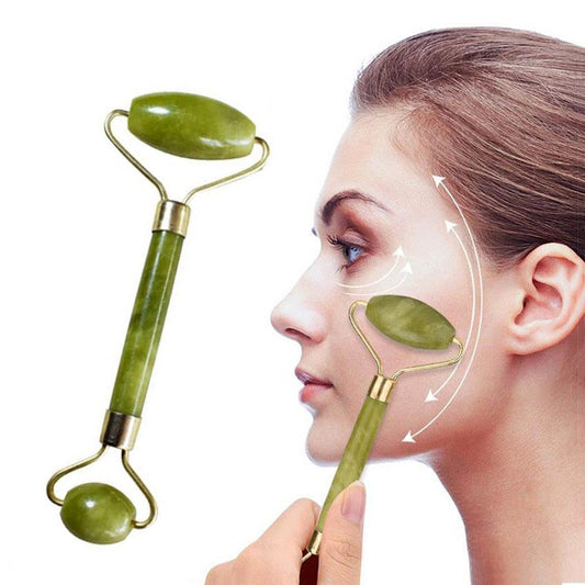 Flawless Jade Roller & Guasha – Marble Stone