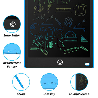 LCD Writing Tablet 10.5" – Multicolor Electronic Drawing & Writing Pad for Kids
