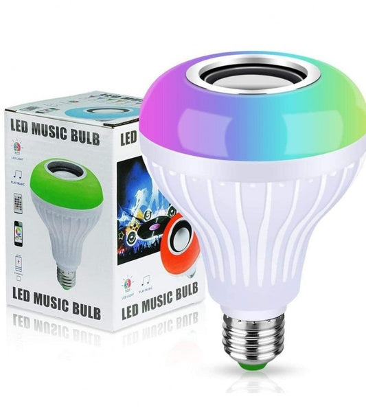 Smart LED Light Bulb – Bluetooth Speaker with Remote Control