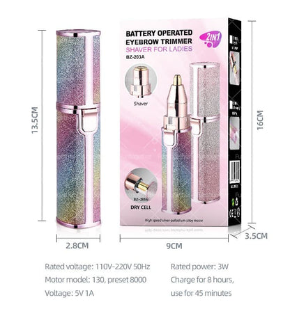 2 in 1 Electric Eyebrow Trimmer & Shaver – 203A