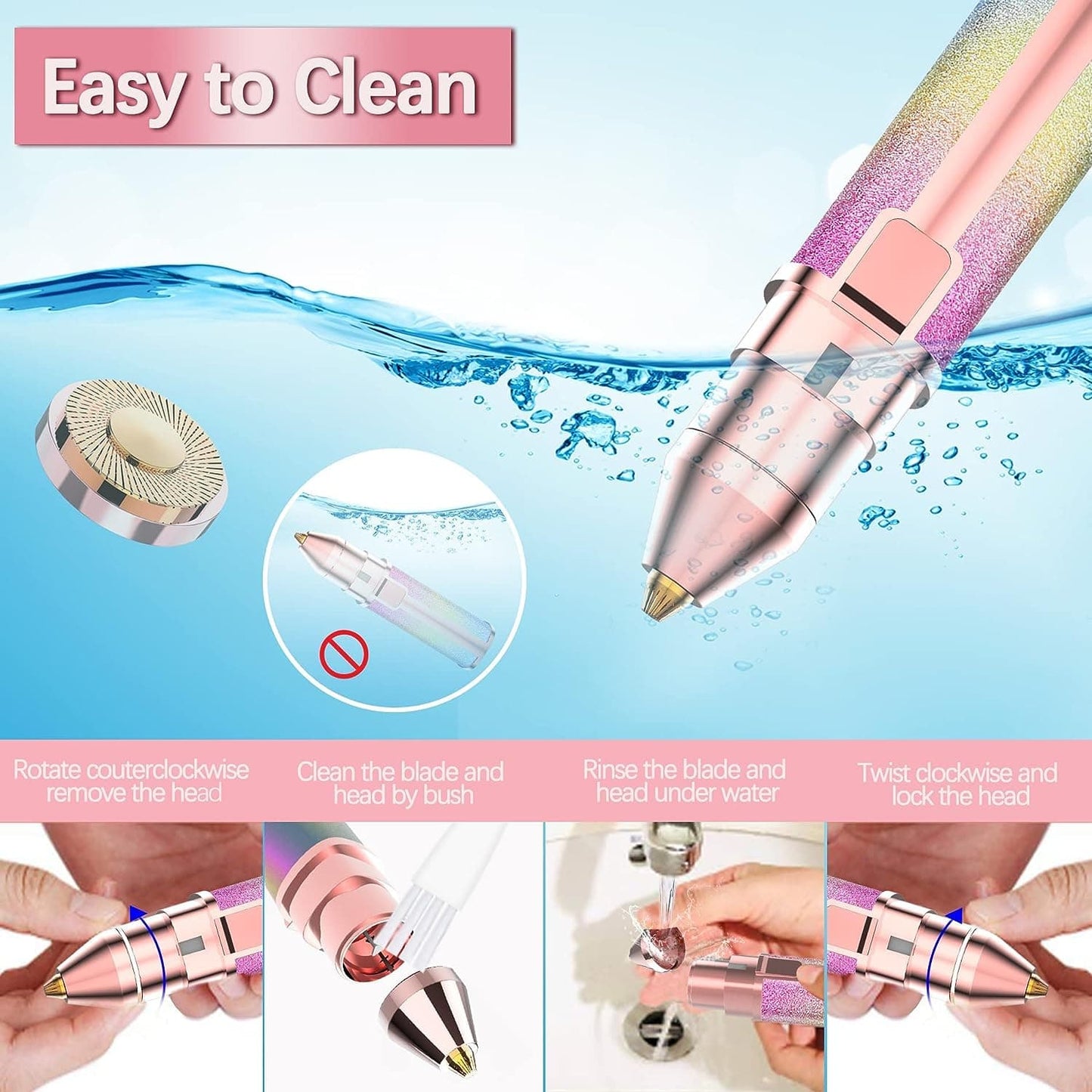 2 in 1 Electric Eyebrow Trimmer & Shaver – 203A
