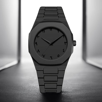 Full Black Aura Quartz Analog Watch for Men & Boys – Premium Design