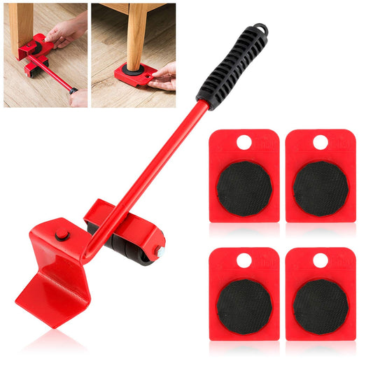 Furniture Lifter Mover Tool Set – Heavy-Duty Rollers & Lifting Tool for Furniture & Appliances