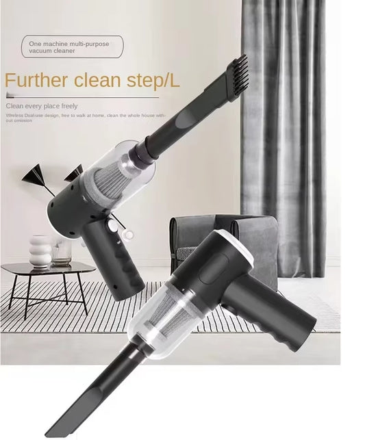 3 in 1 Portable Vacuum Cleaner – Wireless Strong Suction, Air Blower & Pump for Home, Car & Laptop