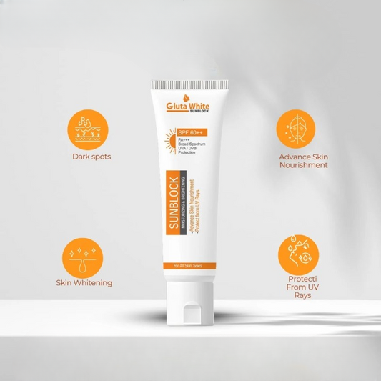 GlutaWhite Skin Brightening Sunblock SPF60 – 60gm