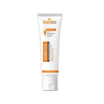 GlutaWhite Skin Brightening Sunblock SPF60 – 60gm