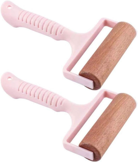 2pcs Wooden Rolling Pin – Non-Stick Dough Roller for Baking & Cooking