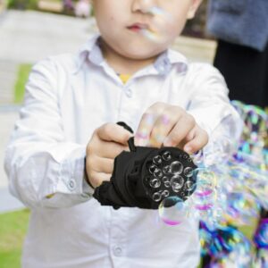 Kids Gatling Bubble Gun Toy – Automatic Bubble Machine Blower (Random Color)